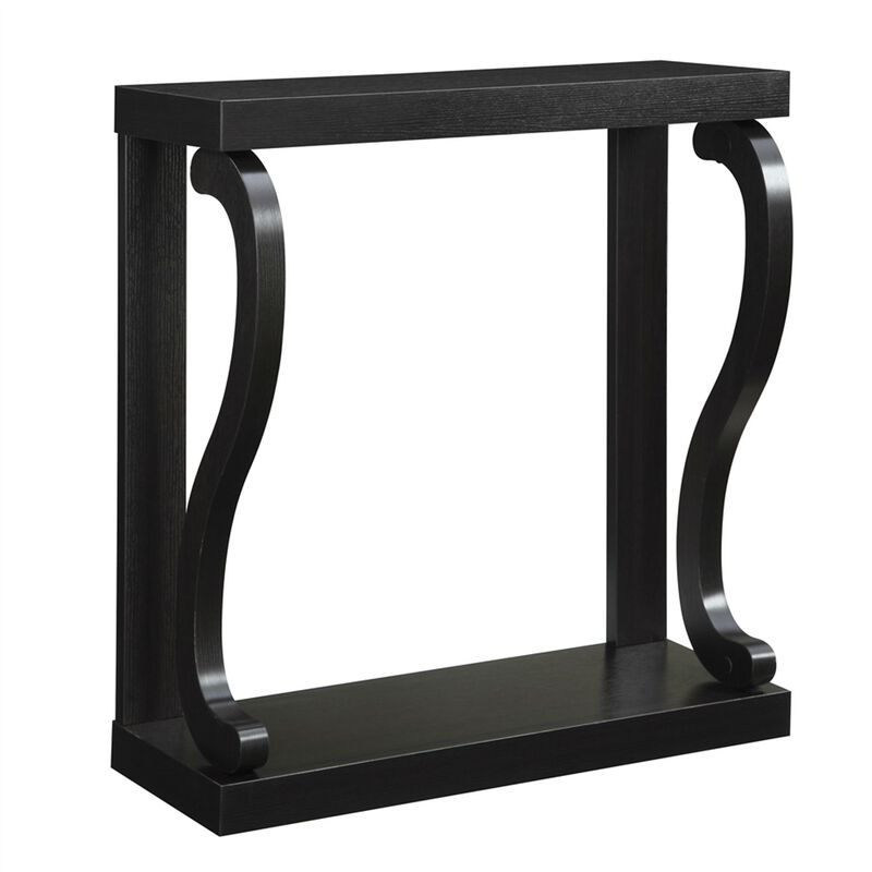 Hivvago Modern Curved Legs Rich Espresso Console Table