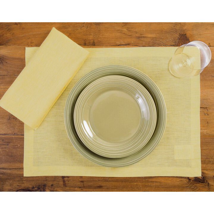 Solino Home 100% Pure Linen Placemats | Athena for Spring & Easter