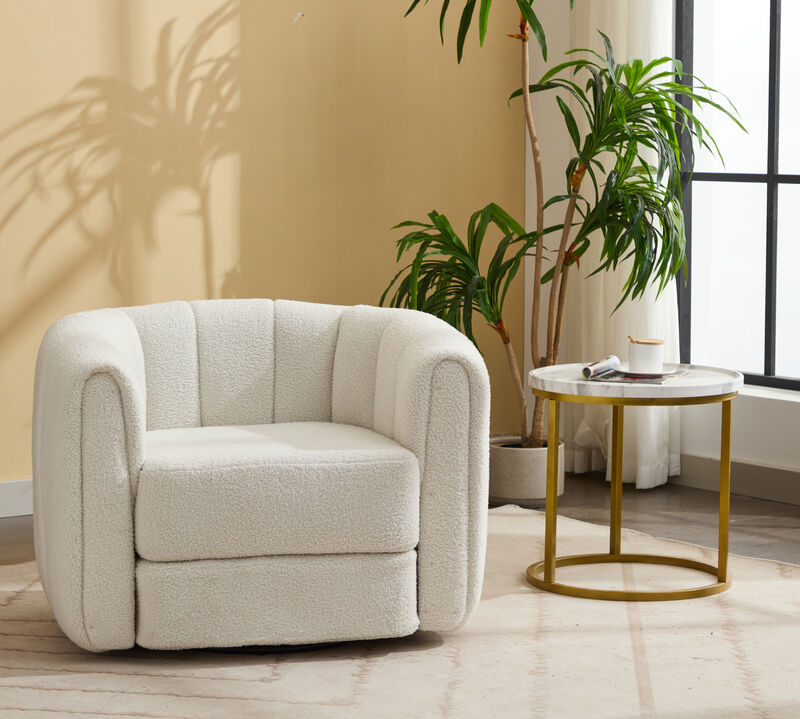 Merax Swivel Accent Barrel Chair Armchair