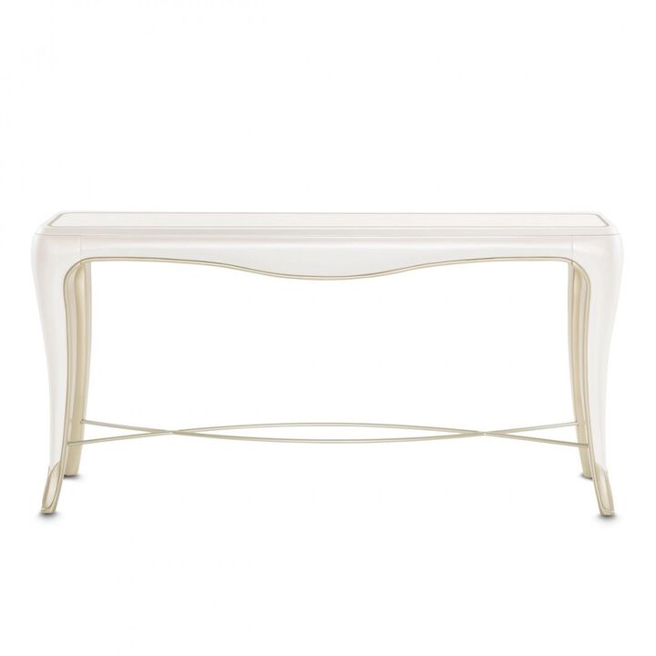 Michael Amini London Place Console Table - Creamy Pearl