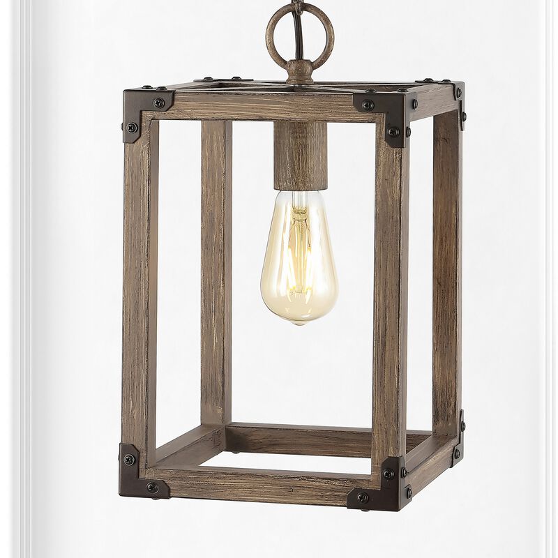 Magnolia Adjustable Iron Rustic Farmhouse LED Pendant
