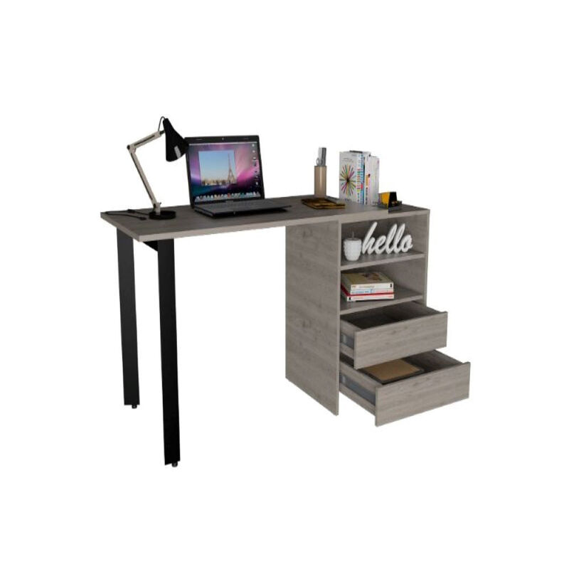 120 Writing Desk Cusco, Office, Light Gray