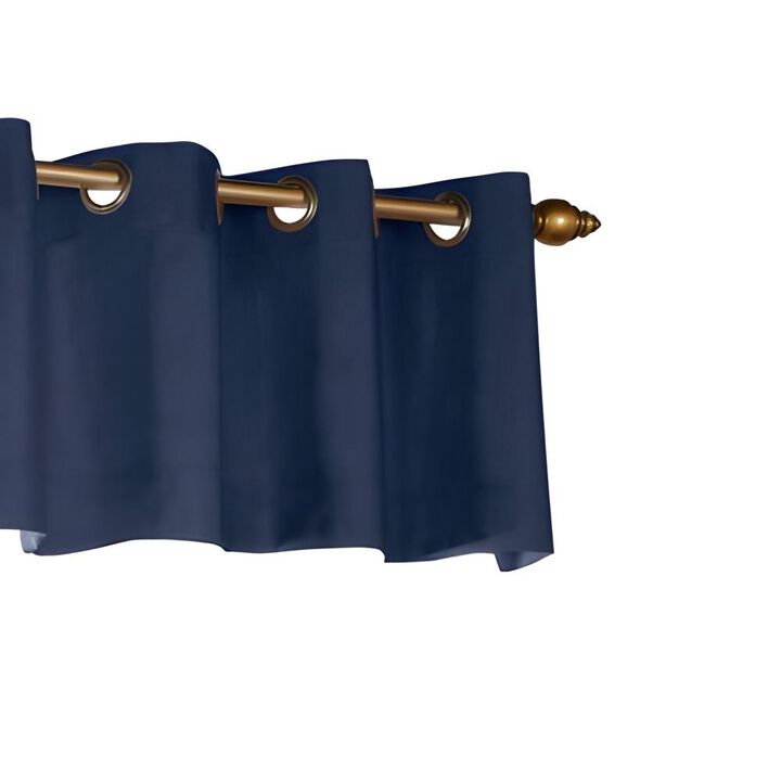 Commonwealth Thermalogic Weather Cotton Fabric Grommet Top Valance - 40"x15" - Burgundy