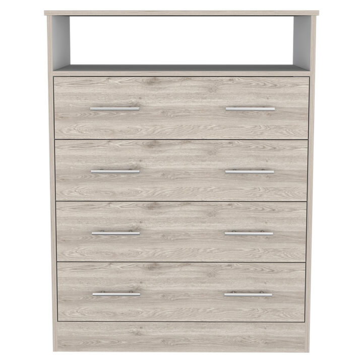 Dover 4-Drawer Rectangle Dresser Light