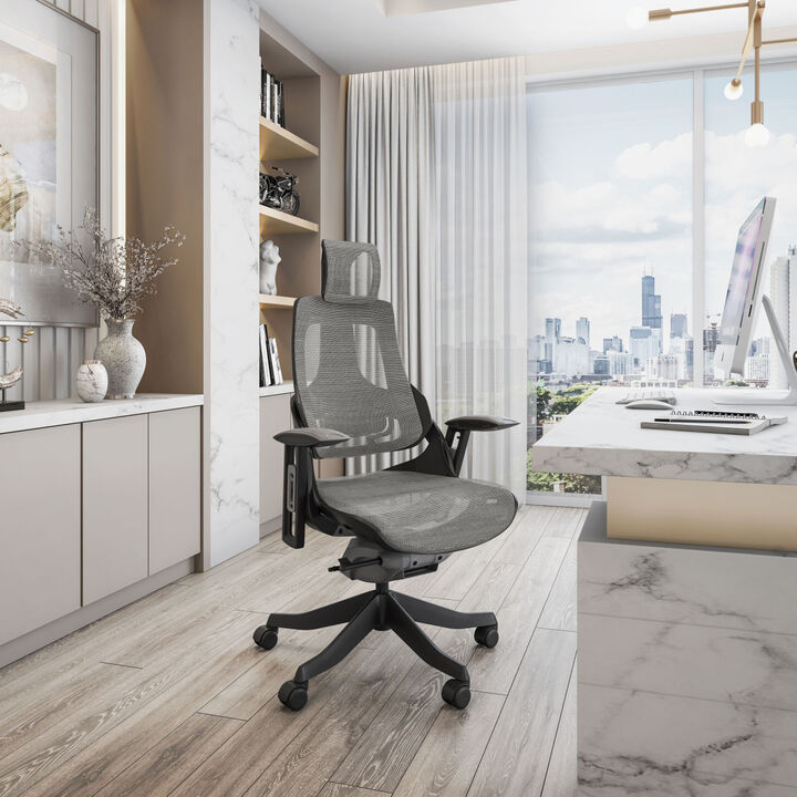 Lux Ergonomic Executive Chair, Grey