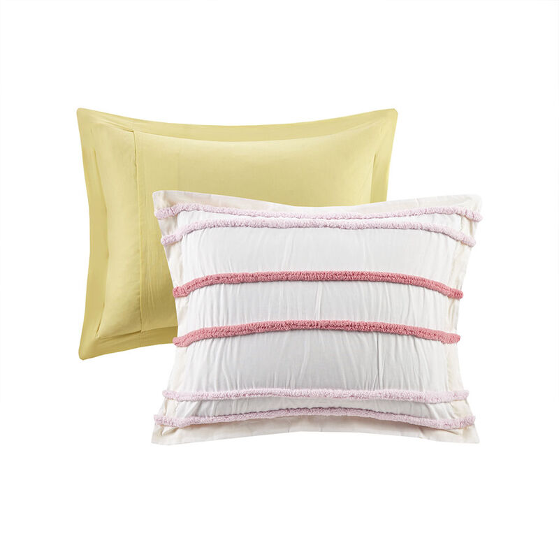 Gracie Mills Tanwen Chenille Trimmed Cotton Kids' Comforter Set