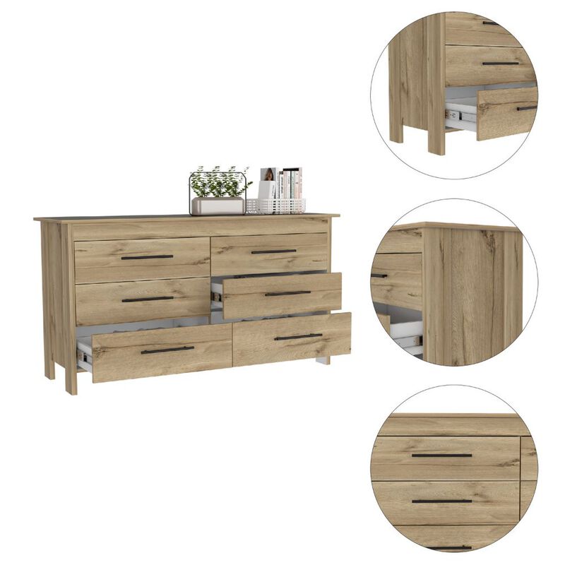 Luxor 6 Drawer Double Dresser