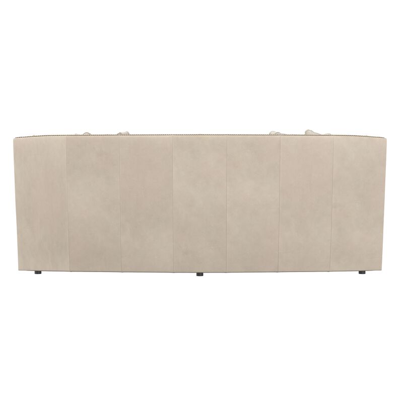 Living Candace Leather Sofa in White