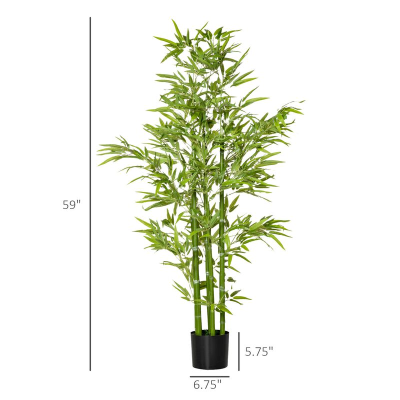 Tall Faux Bamboo: 5ft Artificial Tree for Indoor/Outdoor Decor