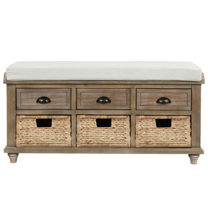 Merax Rustic Storage Bench