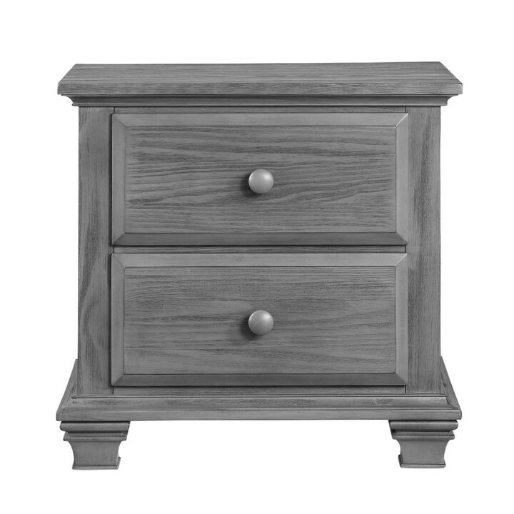 Oxford Baby Kenilworth 2 Dr Nightstand Graphite Gray