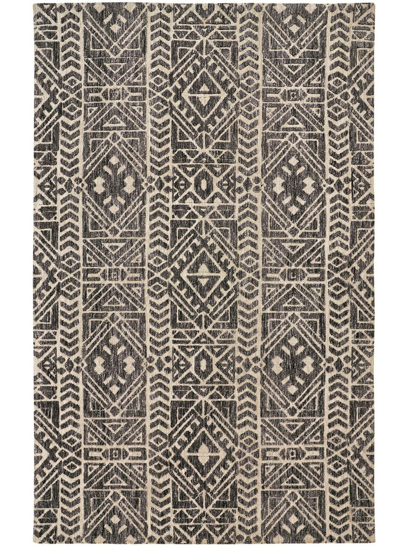 Colton 8627F Gray/Black/Ivory 3'6" x 5'6" Rug