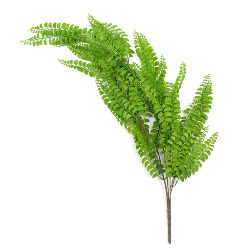 Artificial Dark Green Hanging Button Fern Plant 31" UV Resistant