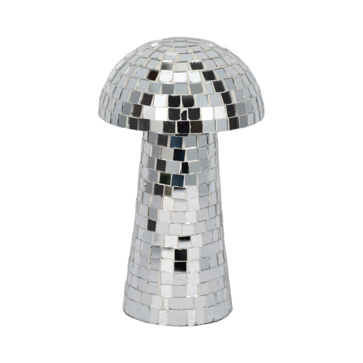 9" Iron Boho Mosaic Mushroom