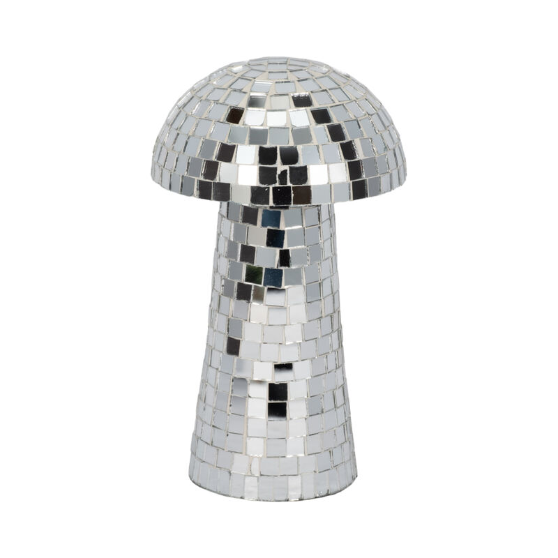 9" Iron Boho Mosaic Mushroom
