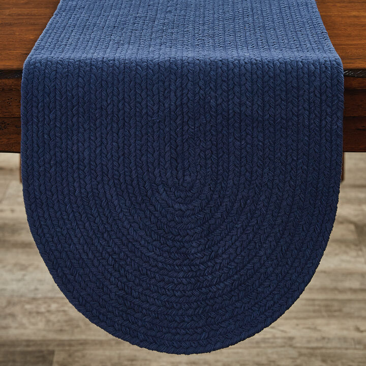 Split P Navy Essex Table Runner 15" X 54"
