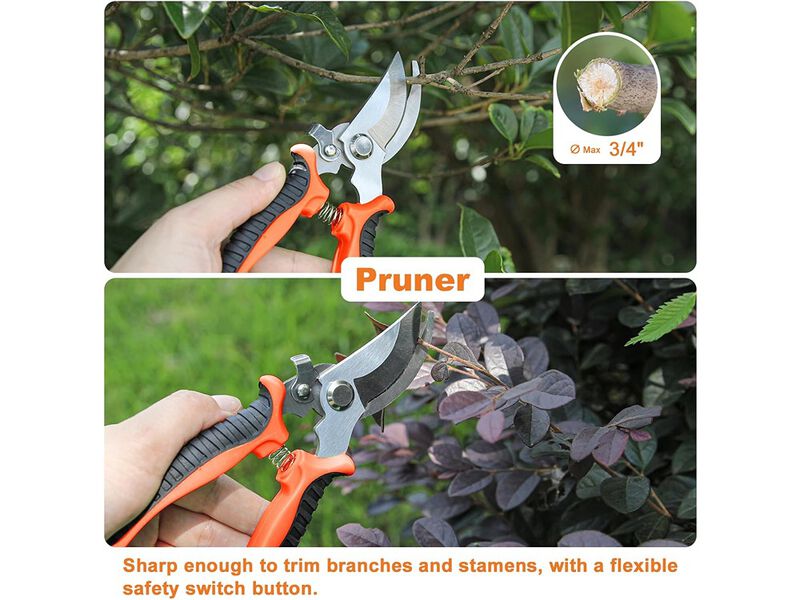 AT1nTen Garden Tool Set with Non Slip Rubber Grip