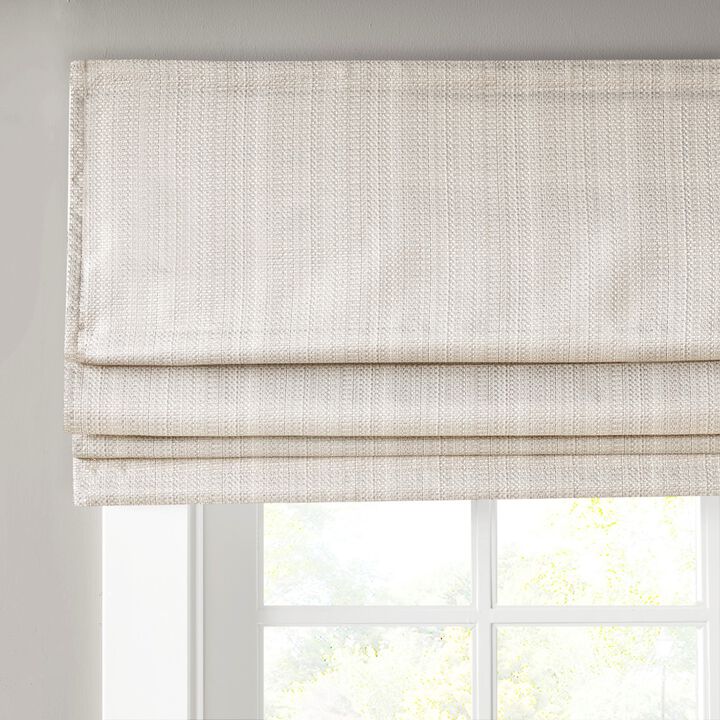 Gracie Mills Calyx Textured Room Darkening Cordless Roman Window Shade - 33x64"