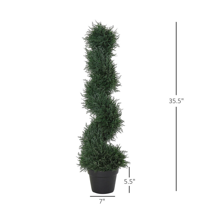 Indoor Fake Cedar Plant feat. High-Quality Detailed Look & Ready-to-Use Packing