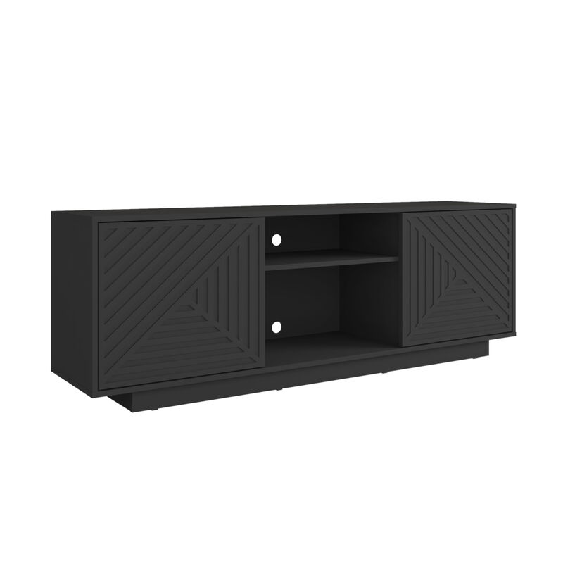 Modern TV Stand For TVs Up To 70", Black