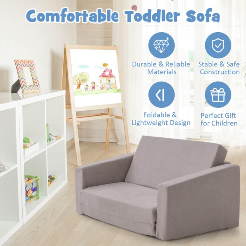 Hivvago 2-in-1 Children’s Convertible Sofa to Lounger