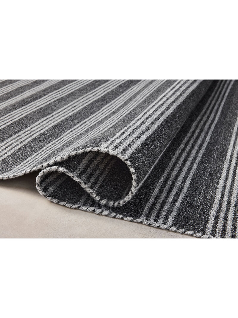 Charlie Charcoal/Grey 3'6" x 5'6" Accent Rug by Magnolia Home by Joanna Gaines x Loloi