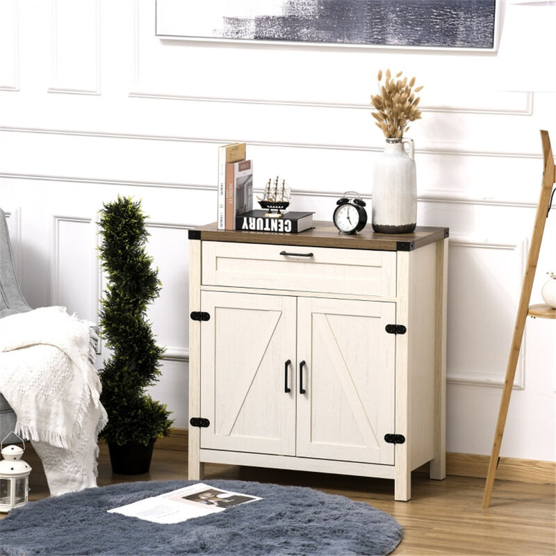 Modern Sideboard Buffet Cabinet with Shelves for Kitchen and Coffee Station