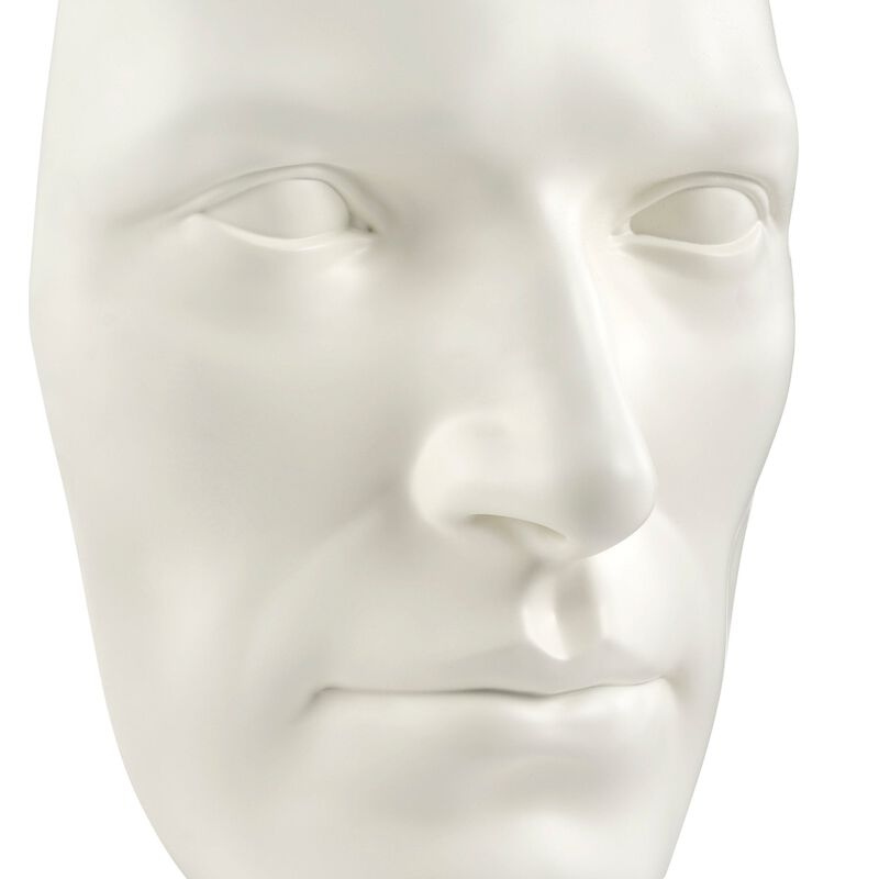 Sumerian Masculine Face Sculpture Resin Handmade