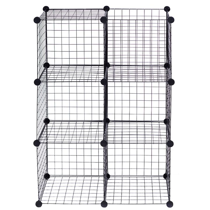 DIY 6 Metal Wire Free Standing Modular Storage Cubes