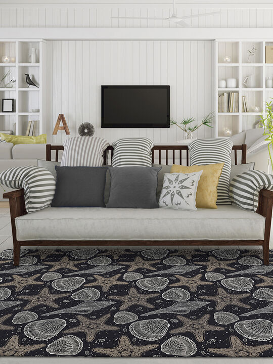 Seabreeze SZ4 Black 10' x 14' Rug
