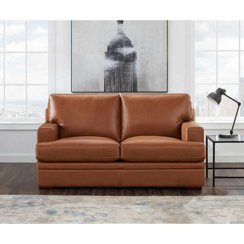 Georgia Top Grain Leather Loveseat
