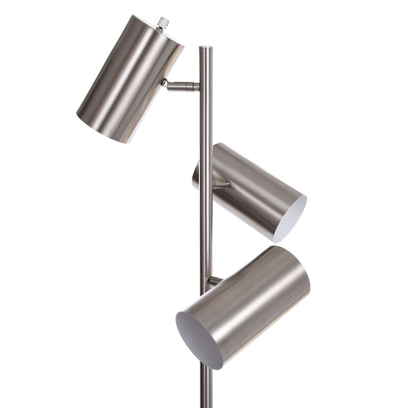 Brushed Steel Task Floor Lamp (Set of 2)