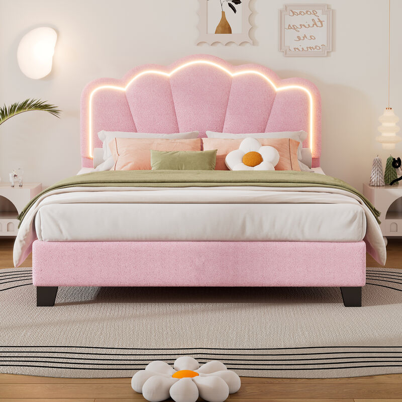 Merax Platform Bed with LED Light