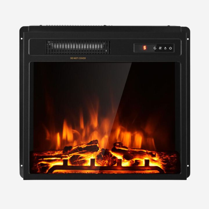 Hivvago 18 Inch 1500W Electric Fireplace Freestanding and Recessed Heater