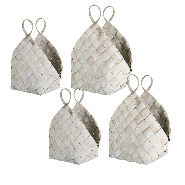 Set of 4 Decorative Storage Baskets for Home Organization