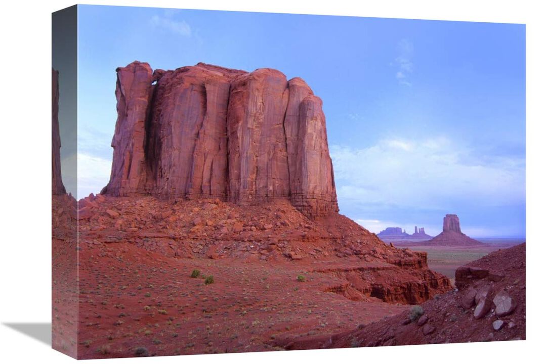 Elephant Butte from North Window viewpoint, Monument Valley, Arizona-Canvas Art-16x12