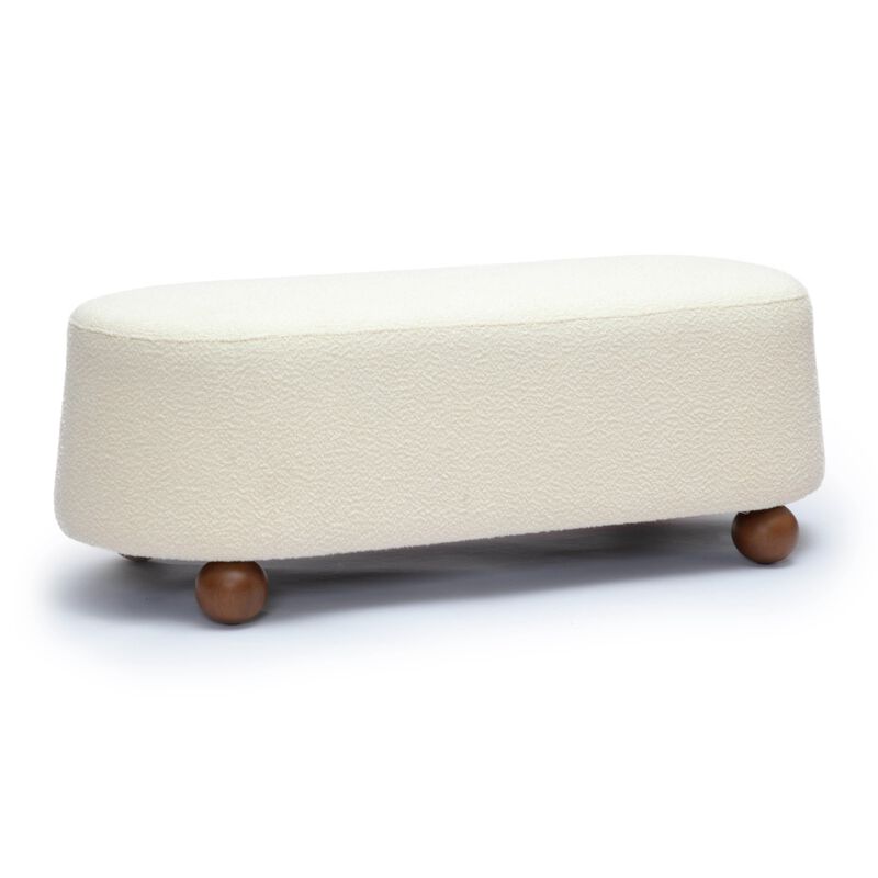 Jaine Boucle Large Ottoman