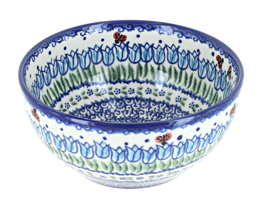 Blue Rose Polish Pottery Alyssa Cereal/Soup Bowl