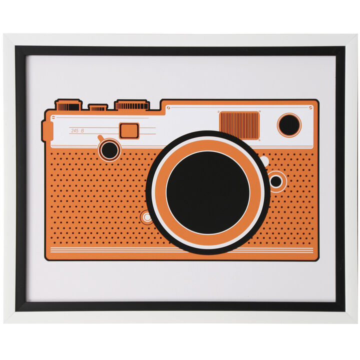Snapshot Ochre Framed Print