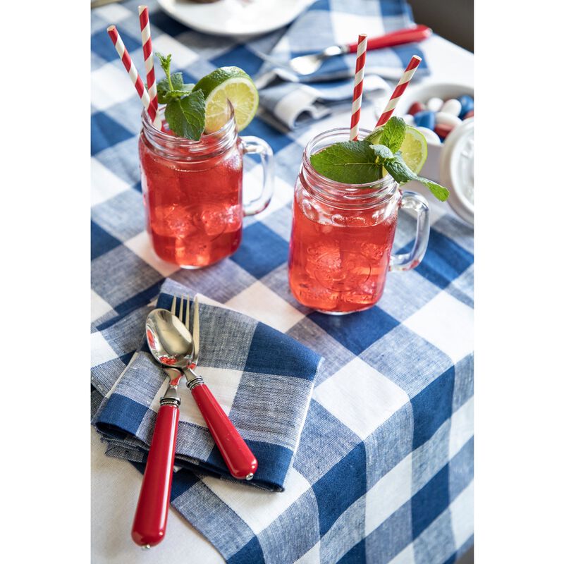 Solino Home 100% Pure Linen Table Runner | Buffalo Check
