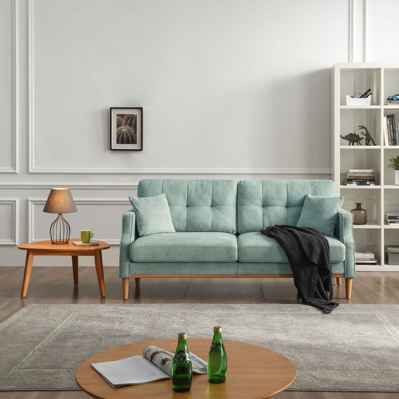 Living Space Sofa 3 Seater With Waterproof Fabric, USB Charge Port
