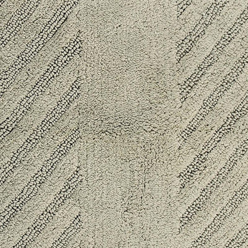 Knightsbridge Diagonal Racetrack 100% Cotton Reversible Bath Rug 24 X 40 Sage