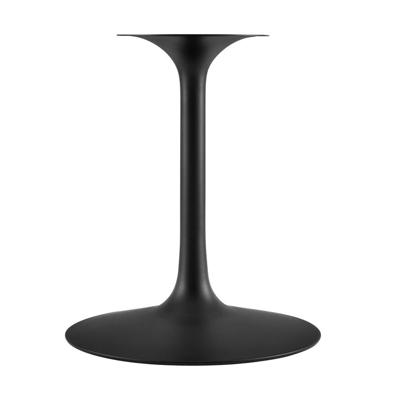 Modway - Lippa 40" Artificial Marble Dining Table Black Black