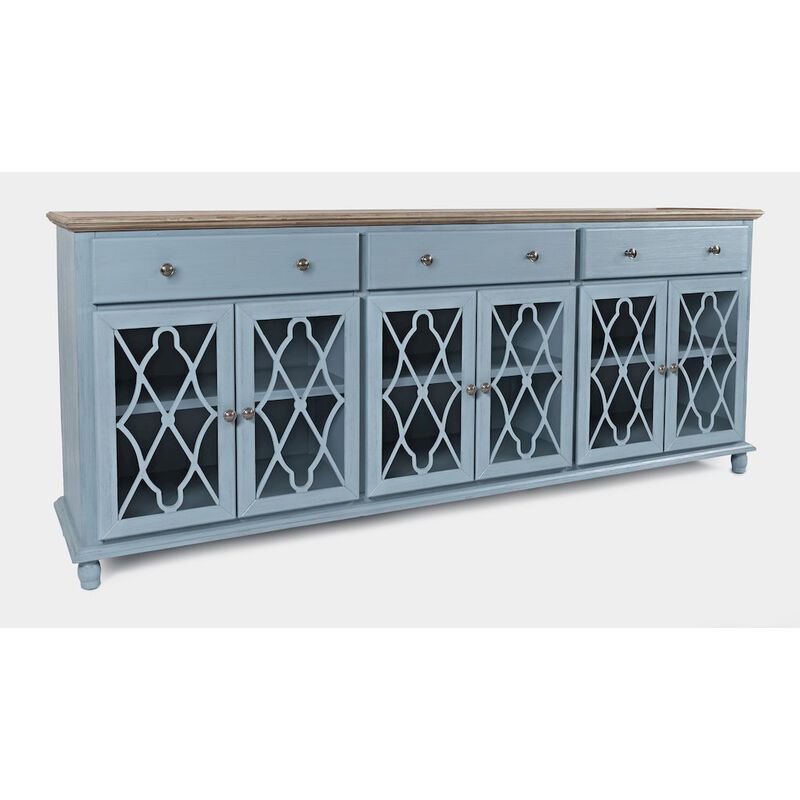 Jofran Aurora Hills Country Wire-Brushed 6 Door Accent Chest