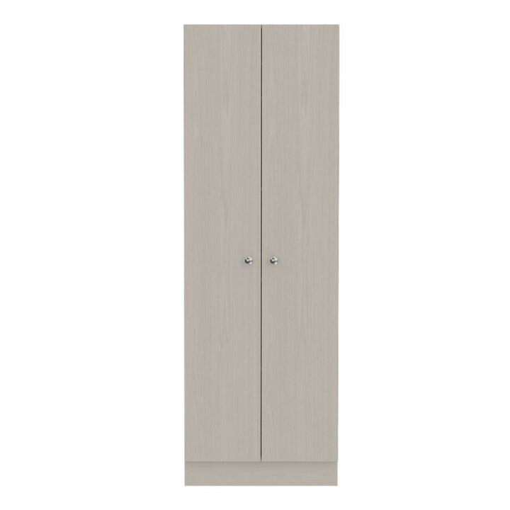 Buxton Rectangle 2-Door Storage Tall Cabinet Washed Oak