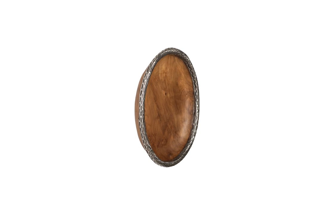 Teak Wood Bowl Medium Wall Art