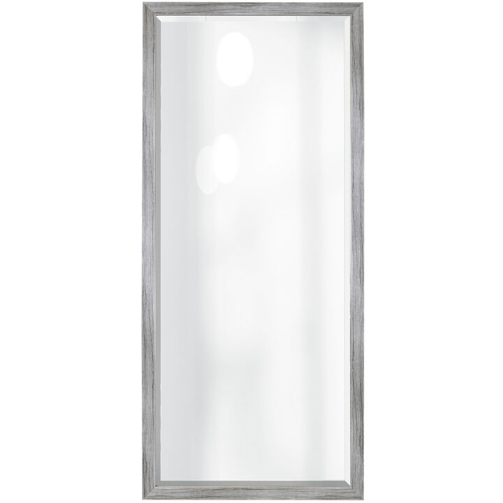 Silver Beveled Wall Mirror