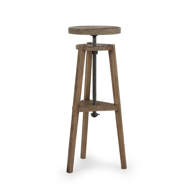 Addy Bleached Elm Pedestal