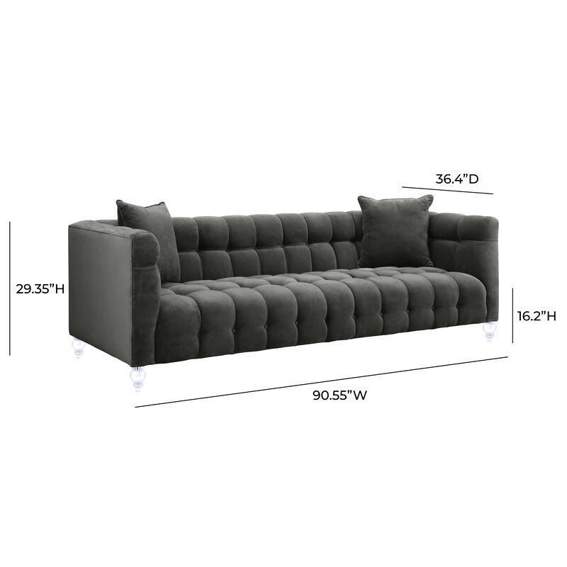 Bea Hot Pink Velvet Sofa