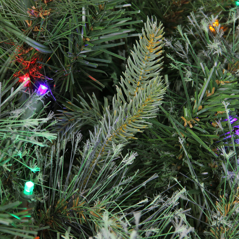 Pre-Lit Ashcroft Cashmere Pine Commercial Artificial Christmas Wreath - 72-Inch  Multi LED Lights